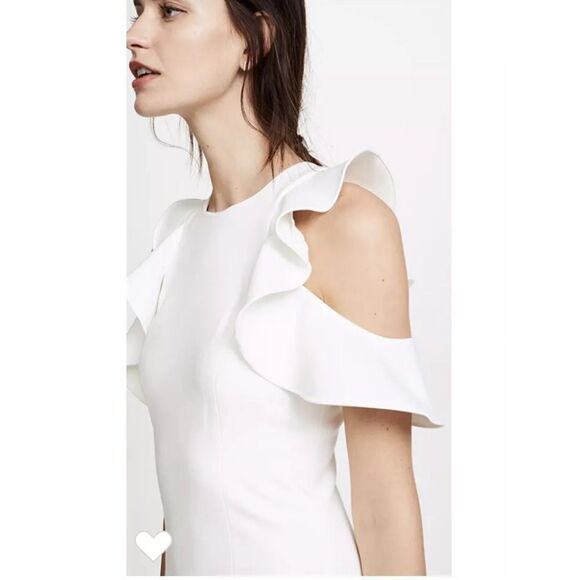 Cinq a sept michah dress in white/ivory size 8 above knee length like new - Picture 7 of 13